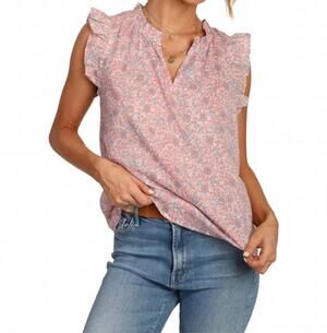 NEW DYLAN milly v-neck top in pink